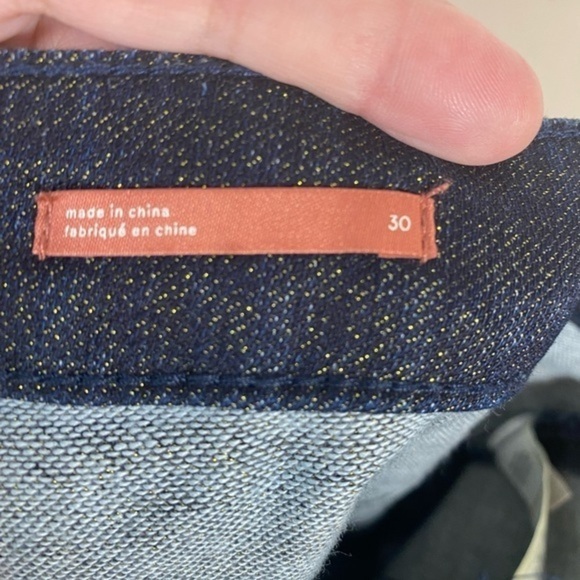 Anthropologie Pilcro High Rise Denim Legging Shimmer Size 30 OB1218692. - Picture 4 of 6